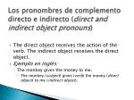 Ppt Pronombres De Complemento Directo E Indirecto Powerpoint