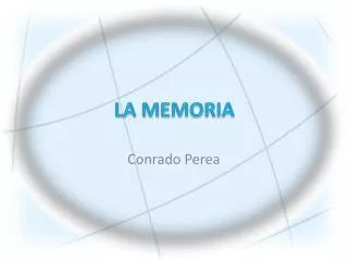 PPT Bases neurológicas de la memoria PowerPoint Presentation free