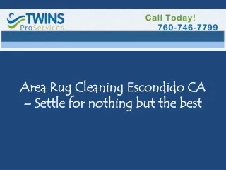 Area Rug Cleaning Escondido CA Settle for nothing but best