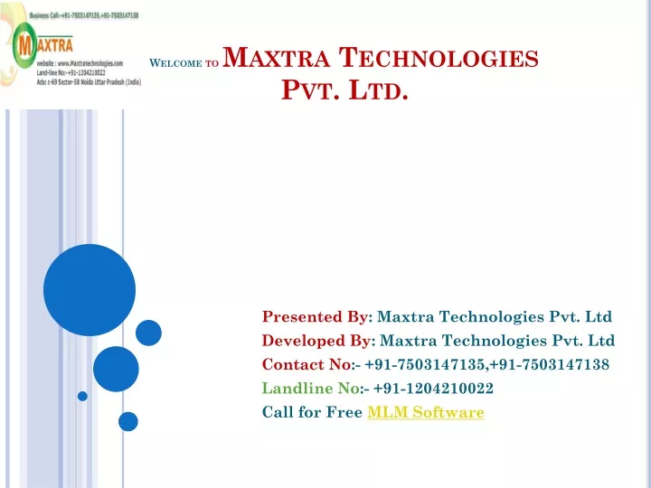 welcome to maxtra technologies pvt ltd