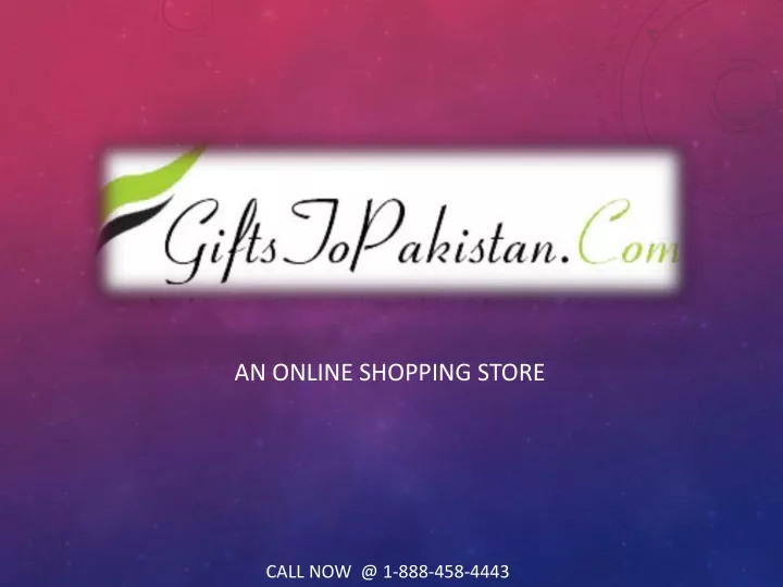 an online shopping store