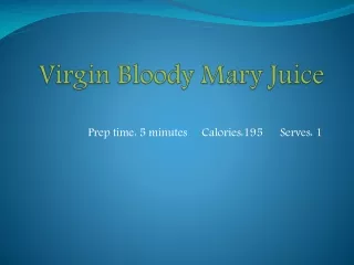 Virgin Bloody Mary Juice