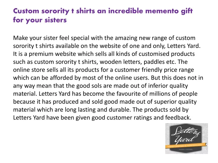 custom sorority t shirts an incredible memento