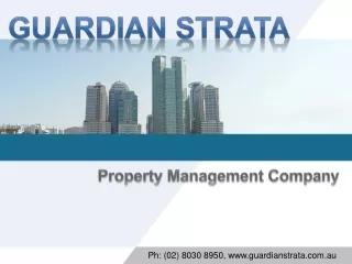Guardian Strata Management Services in Sydney