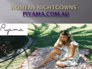 Womens Nightgowns - piyama.com.au