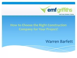 How to Choose the Right Construction Company for Your Projec