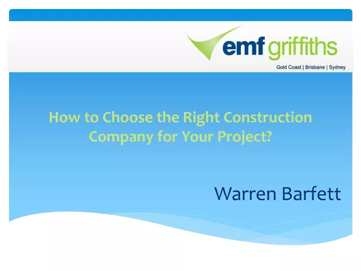 how to choose the right construction company