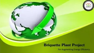 Briquetting Plant Project for Augmenting Energy Efficiency