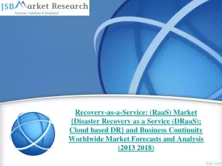 JSB Market Research : Recovery-as-a-Service: (RaaS) Market