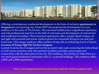 Emaar Mgf The Enclave Gurgaon