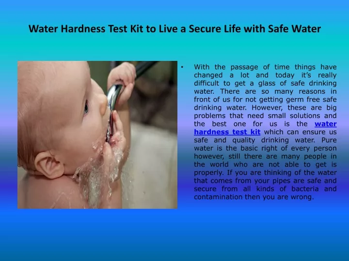 water hardness test kit to live a secure life with safe water