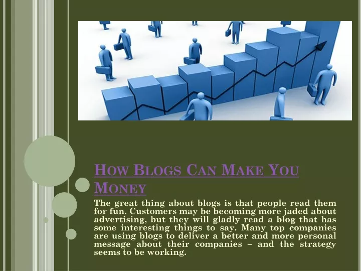 how blogs can make you money