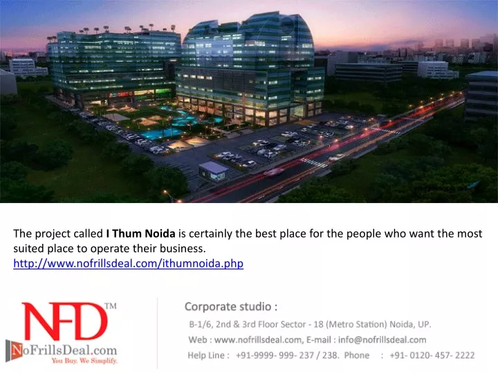 the project called i thum noida is certainly
