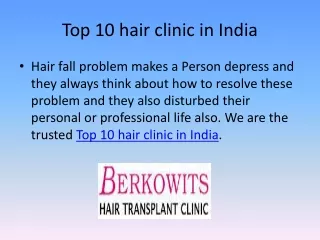 Genuine Hair Loss Clinic in Delhi