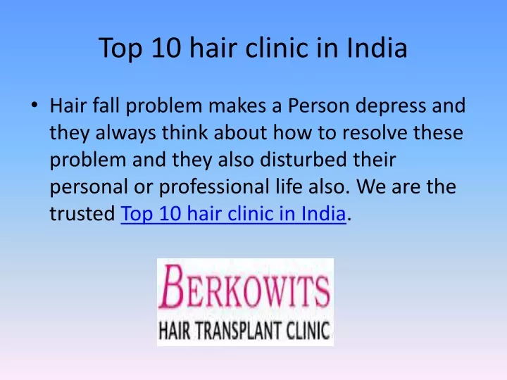 top 10 hair clinic in india