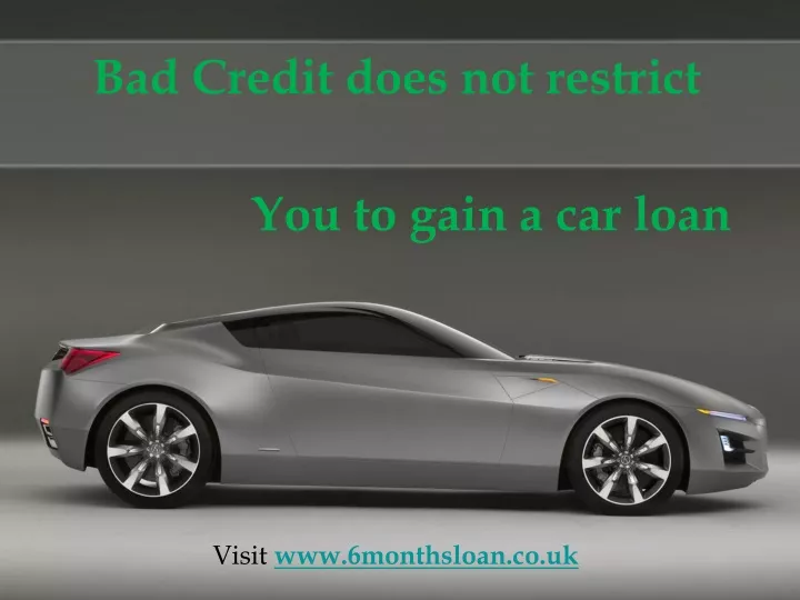 bad credit does not restrict