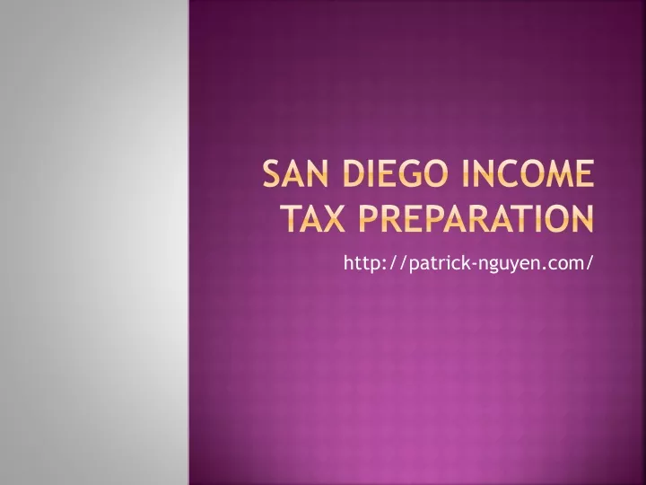 san diego income tax preparation