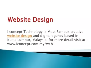Reliable Web Design Service in Malaysia