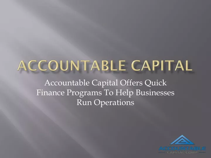 accountable capital