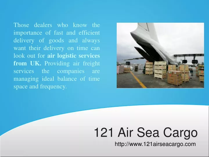 121 air sea cargo