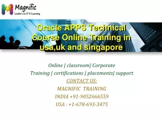 Oracle APPS Technical Course Online Training in usa,uk and s
