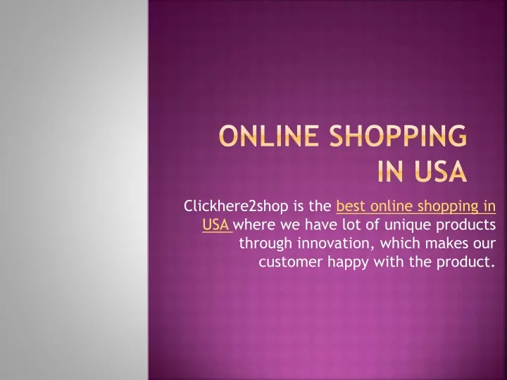 online shopping in usa