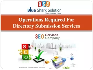Operations required for directory submission services: