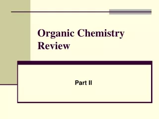 Basic Organic Chemistry I