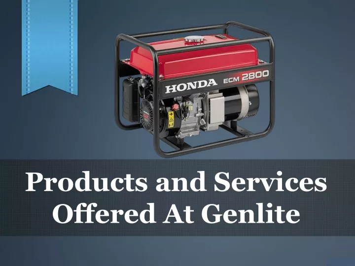 products and services offered at genlite