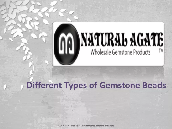 different types of gemstone beads