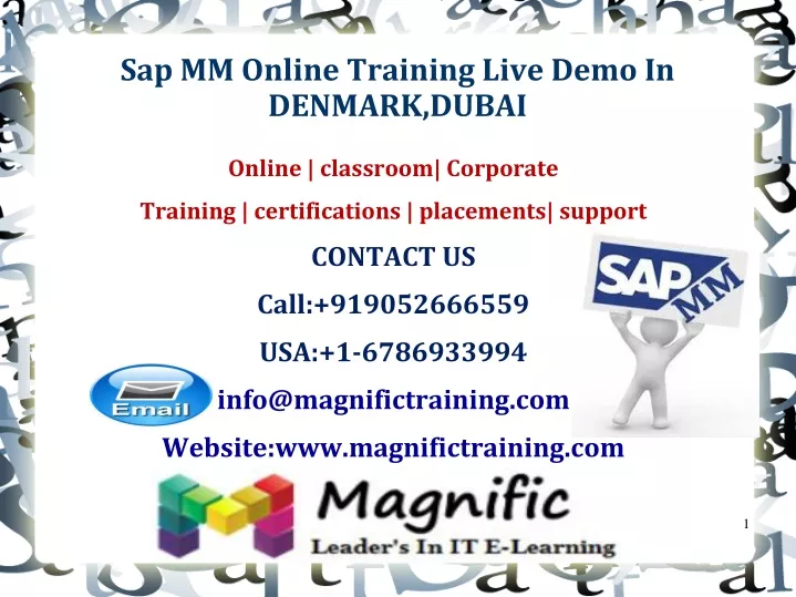 sap mm online training live demo in denmark dubai