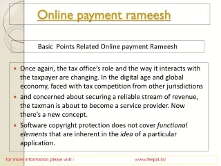 News and event for online payment rameesh