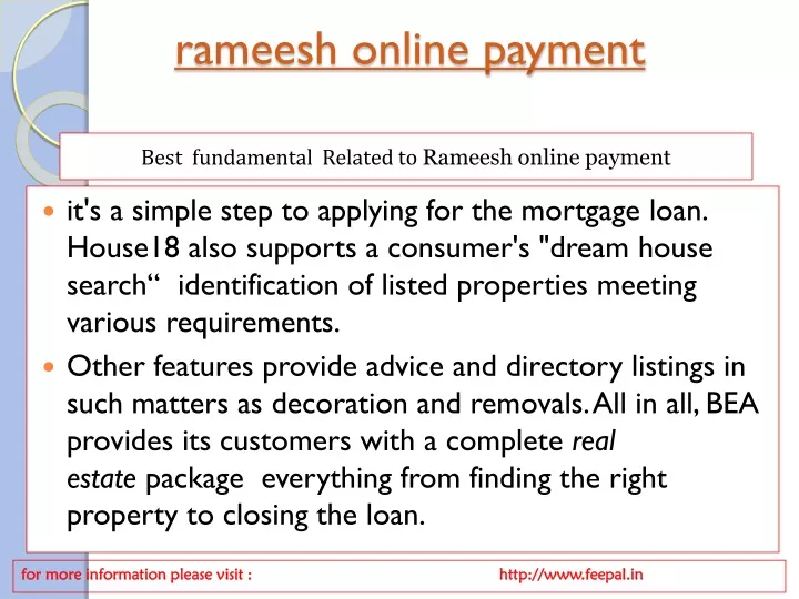 rameesh online payment