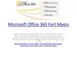 Microsoft Office 365 Fort Myers