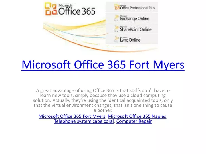 microsoft office 365 fort myers