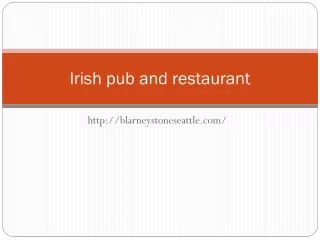 Irish pub and restaurant