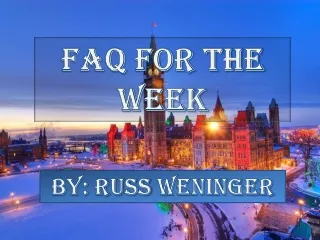 Canada Immigration FAQ - Permanent Residency