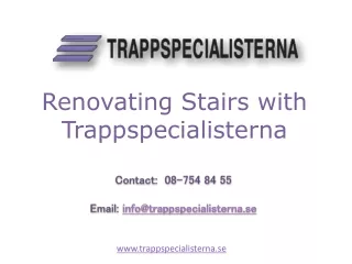 Renovating Stairs with Trappspecialisterna