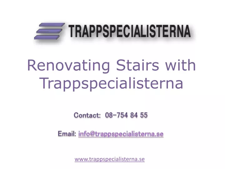 renovating stairs with trappspecialisterna