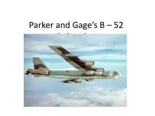 Dave Pflieger - B-52 Presentation