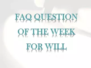 Calgary Legal Wills Question - How to Choose an Executor