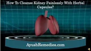 How to Cleanse Kidney Painlessly With Herbal Capsules?