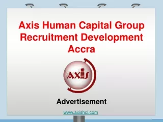 Axis Human Capital Group Recruitment Development Accra