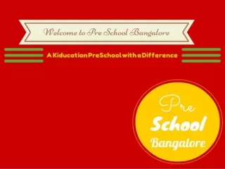 Preschool Bangalore, an Innovate Play school in Bannerghatta