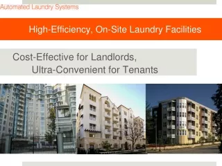Cost Efficient Onsite Laundry Facilities
