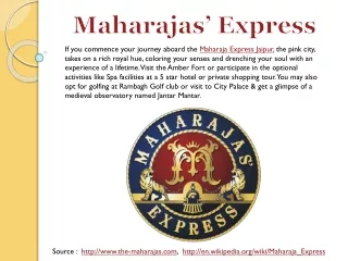 Maharajas Train Jaipur