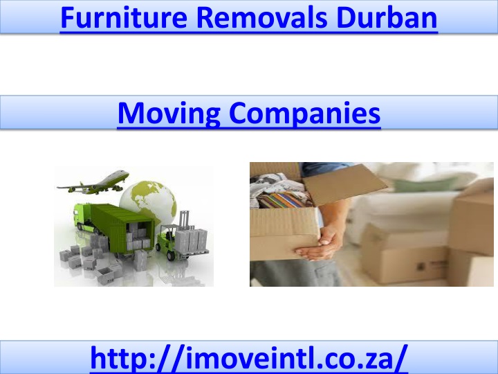 furniture removals durban