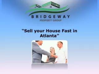Sell your House Fast in Atlanta
