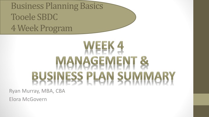 business planning basics tooele sbdc 4 week program