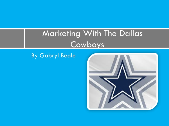 marketing with the dallas cowboys